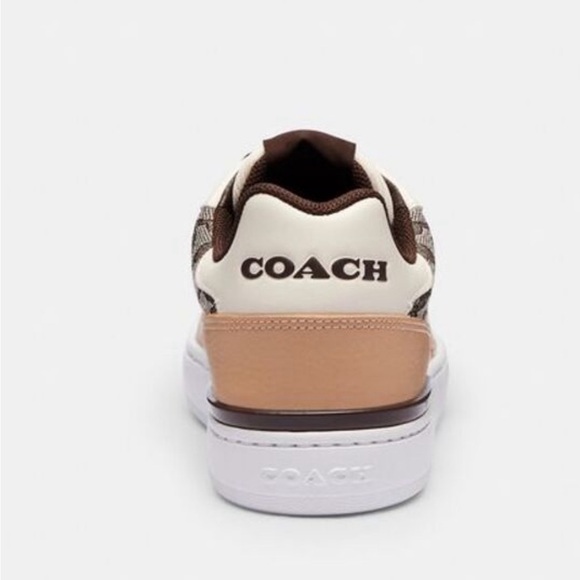 NWT Coach Outlet Clip Low Top Sneaker In Signature Jacquard - Picture 9 of 10